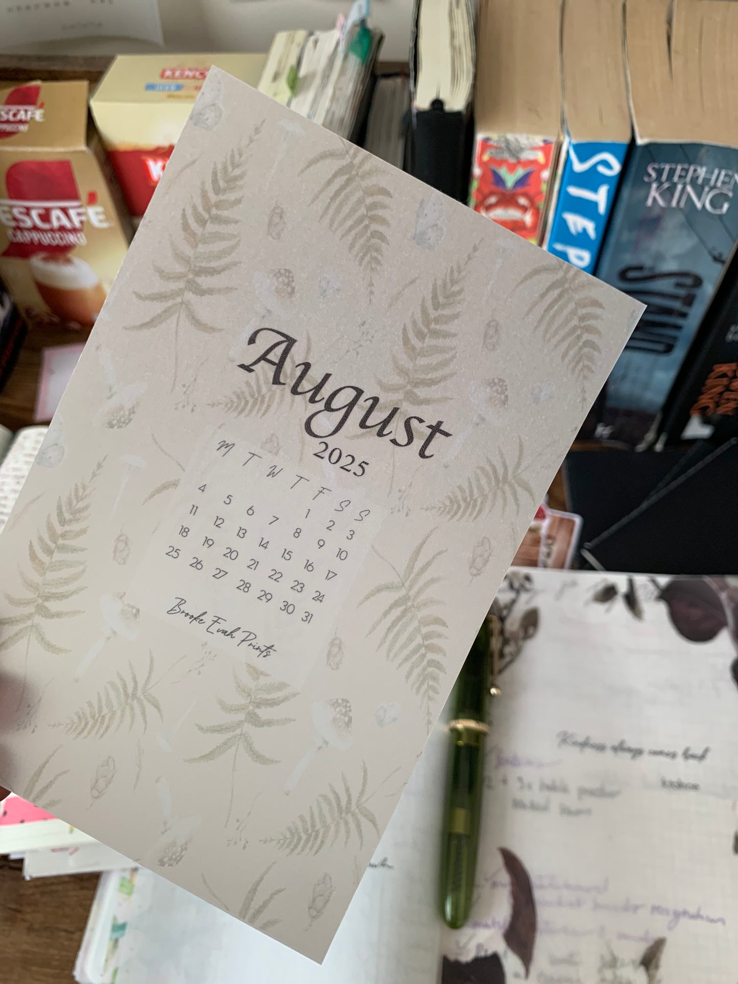 FREE download August 2025 Calendar Card