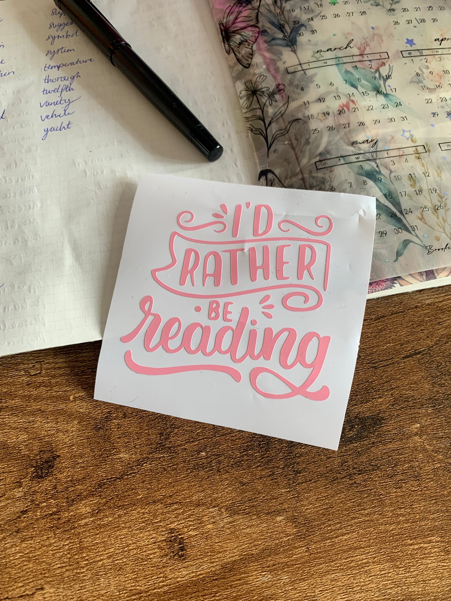 I’d rather be reading Vinyl Sticker
