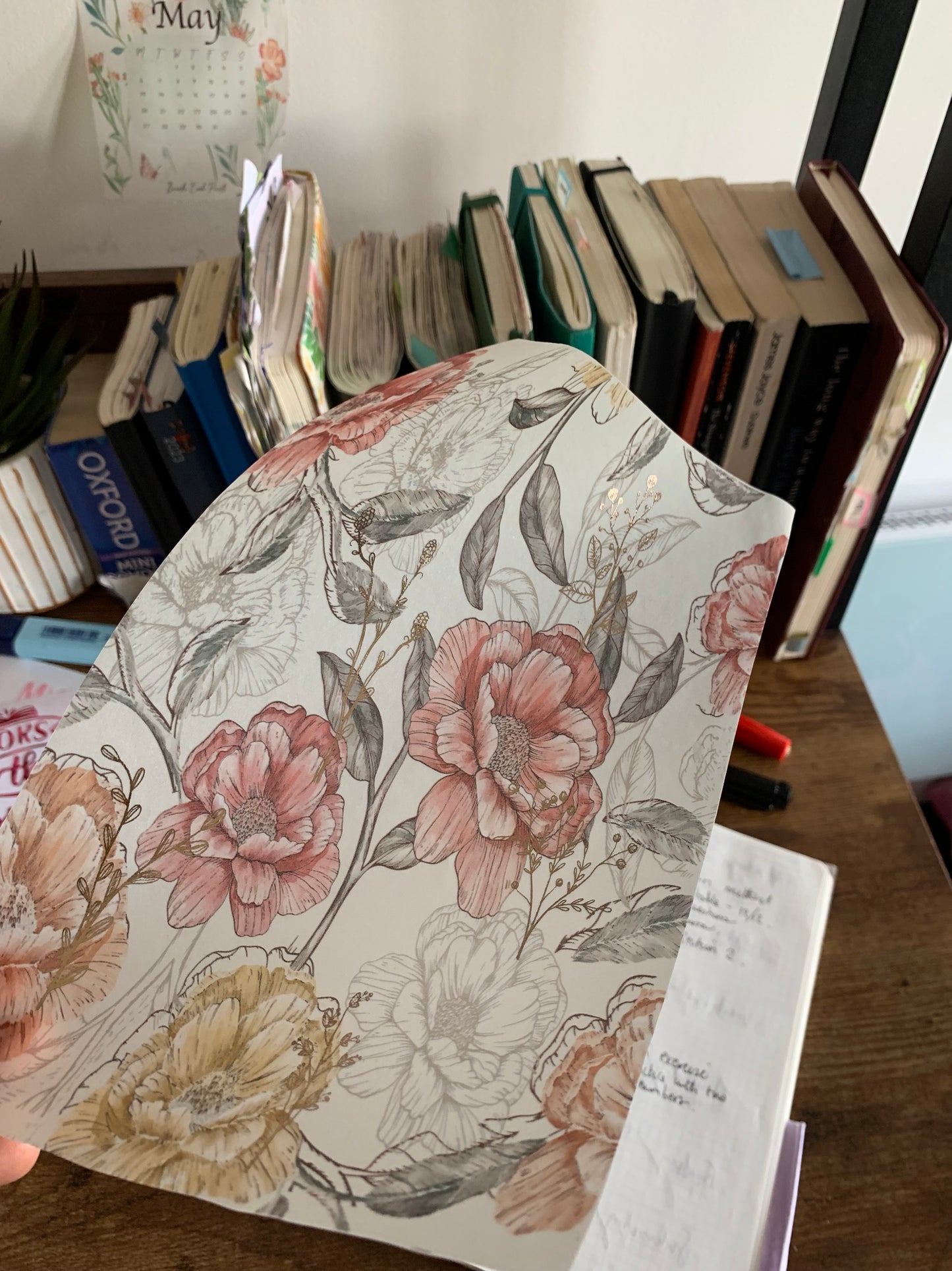 Hand Drawn Bouquet Foiled Floral Vellum Planner Dashboard - Blooming Marvelous✨