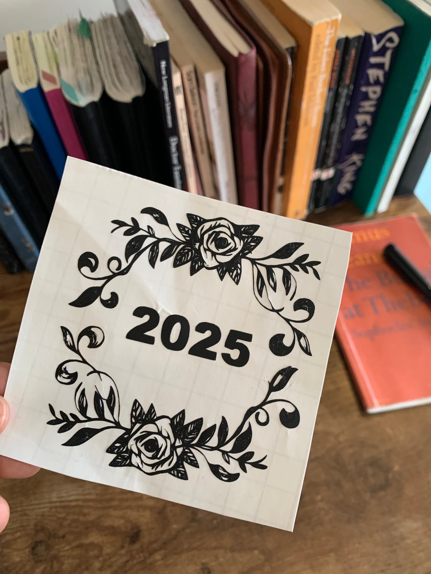 2025 floral Vinyl Decal Sticker - Journal Sticker