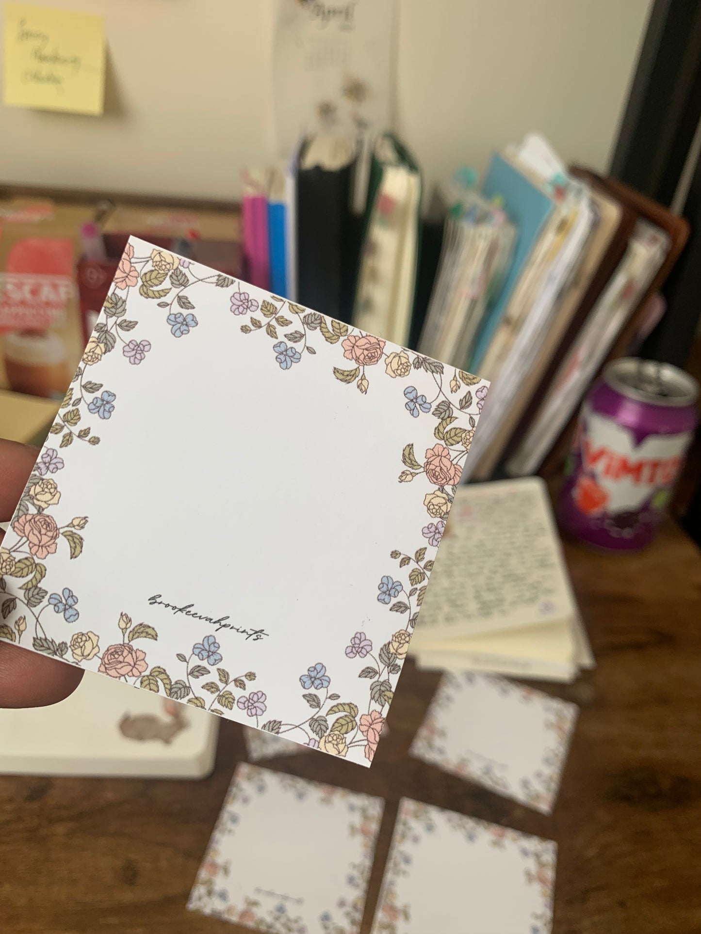 Spring Floral thened Printable Sticky Notes - Spring Sublime