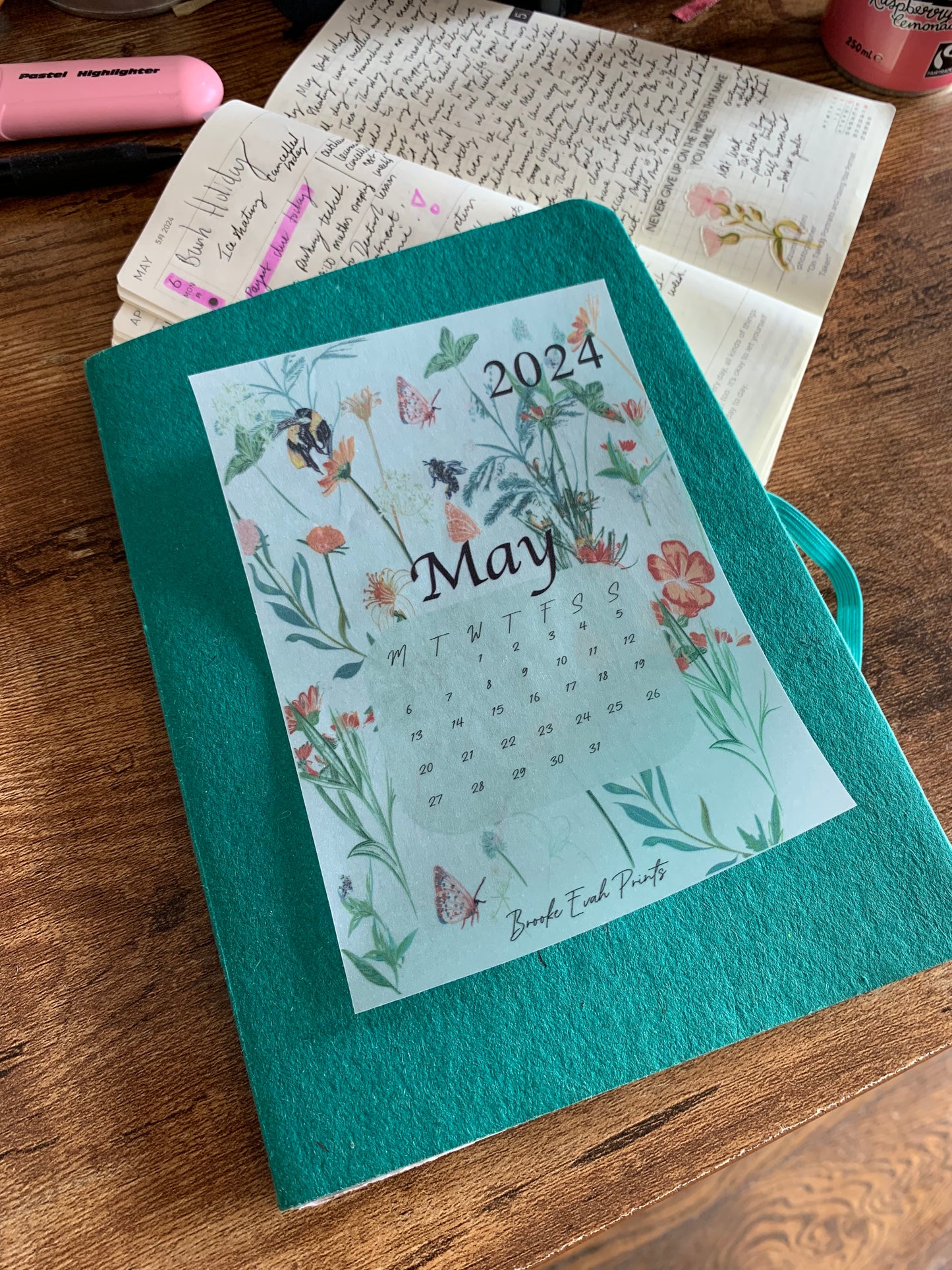 FREE download MAY 2024 Calendar Card