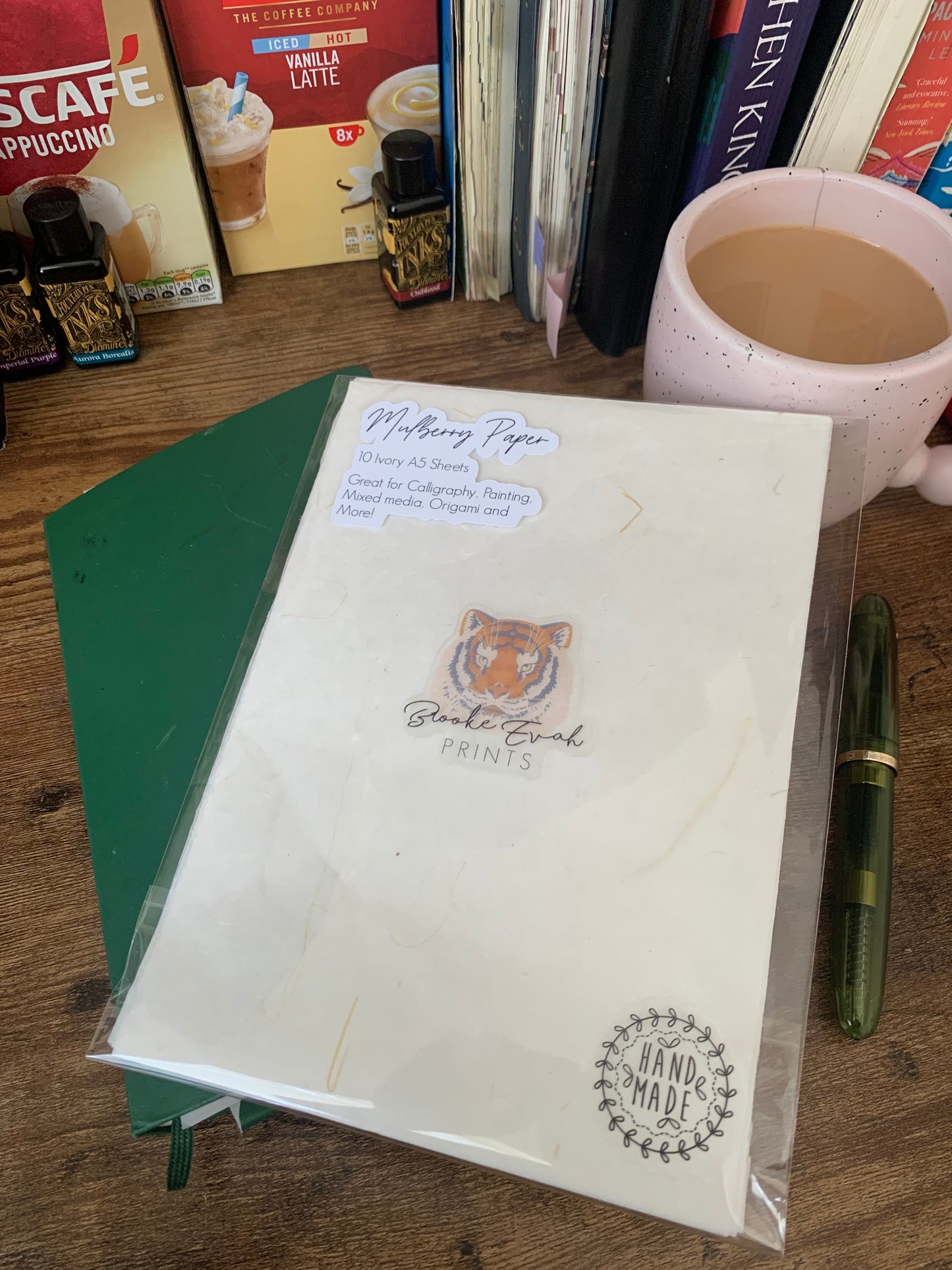 Mulberry Paper - 10 Sheets of A5 Natural Textured Washi Paper