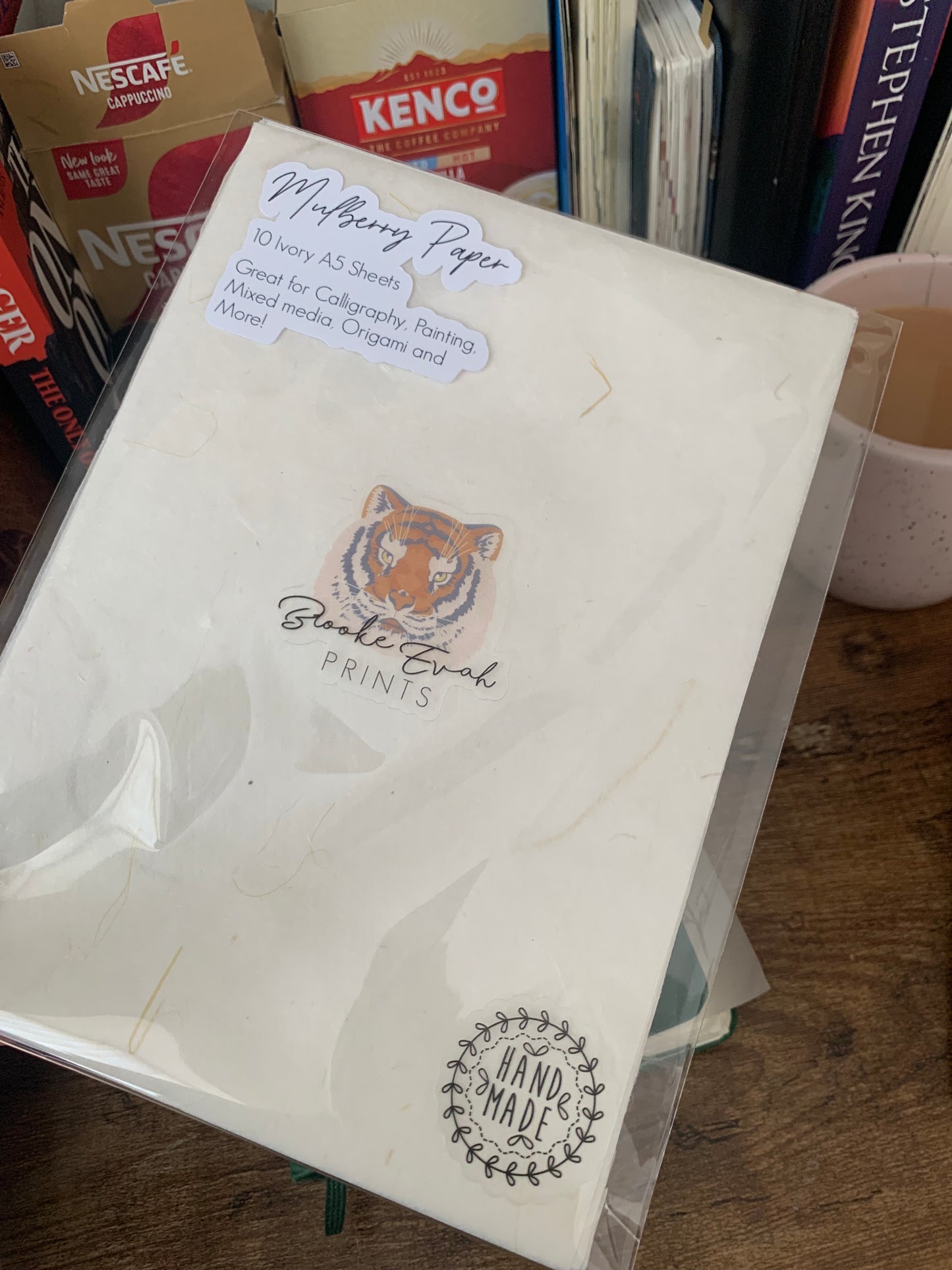 Mulberry Paper - 10 Sheets of A5 Natural Textured Washi Paper