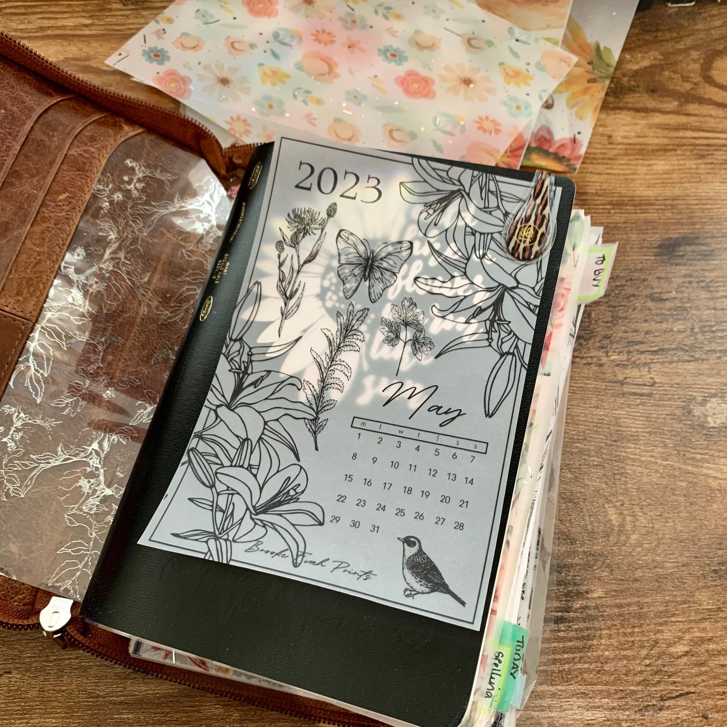 FREE download May 2023 Calendar Card - A6 SIZE