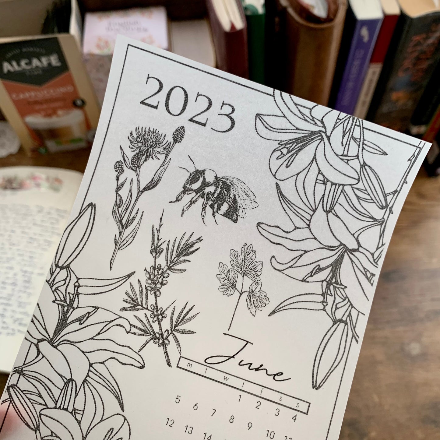 FREE download June 2023 Calendar Card - A6 SIZE