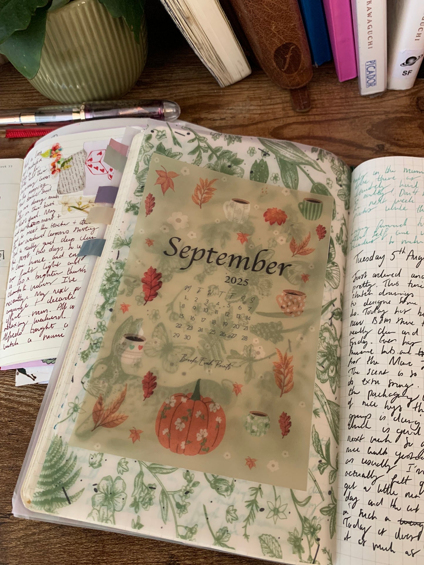FREE download September 2025 Calendar Card