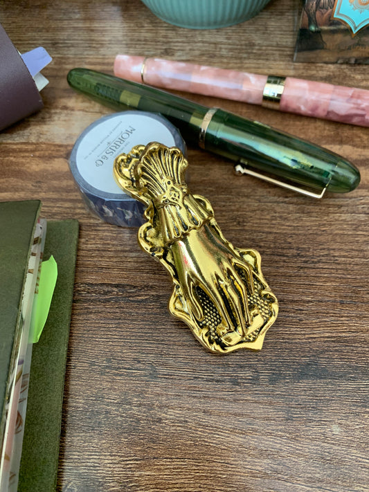 Vintage Lady's Hand Journal Clip