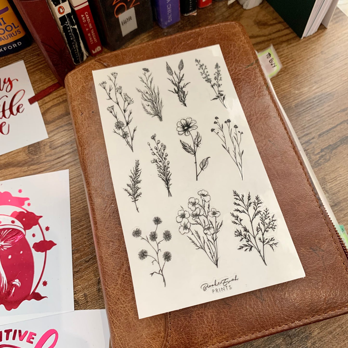 Sweeter than Honey Collection Stickers - Clear Floral Stickers