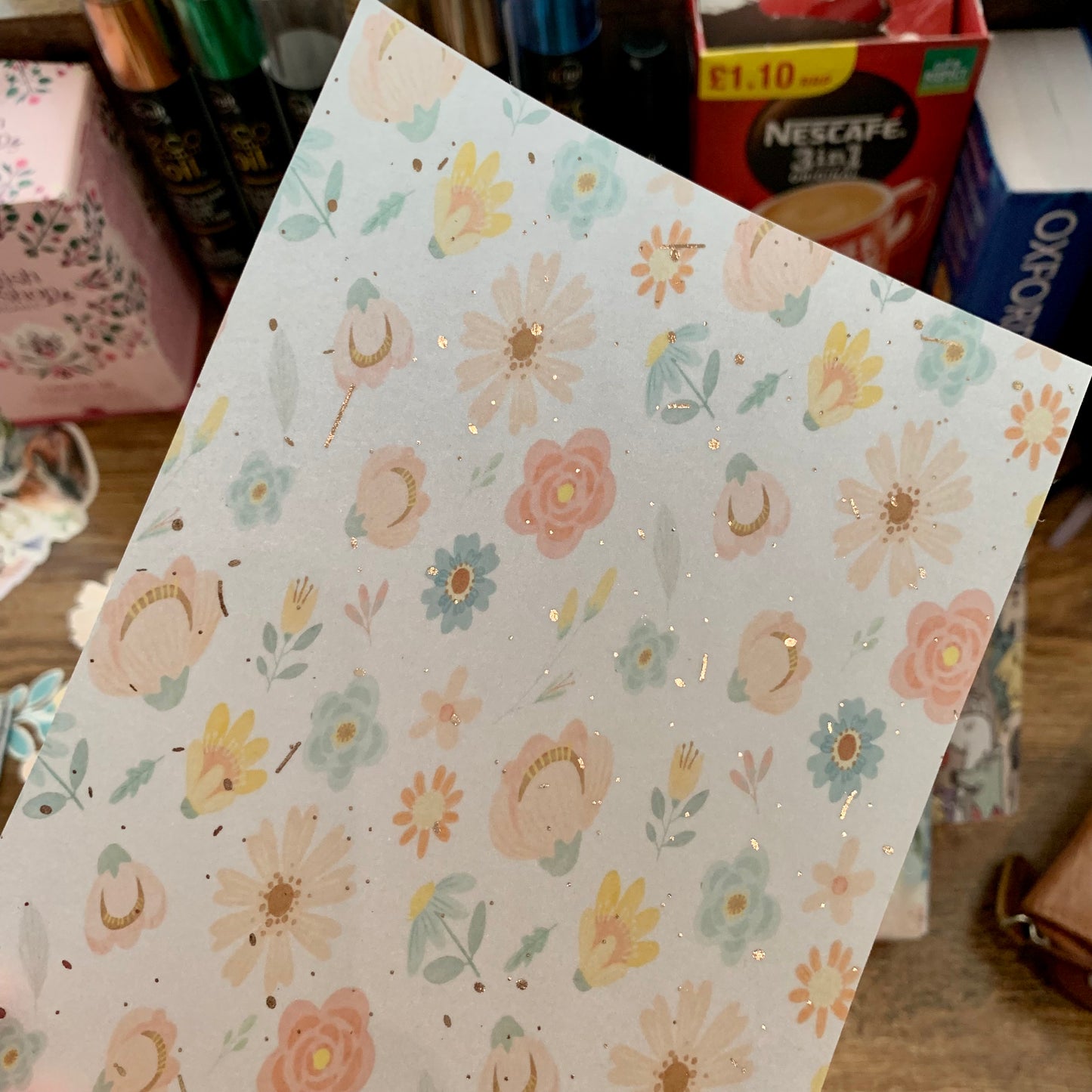 Foiled Pastel Spring Vellum Planner Dashboard- Megan’s Dream