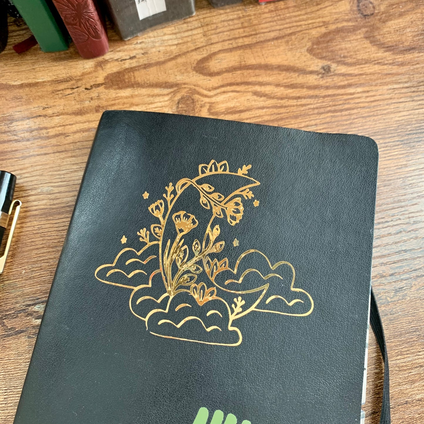 Crescent Moon & Clouds Vinyl Sticker - Journal Vinyl - Scrapbooking Sticker