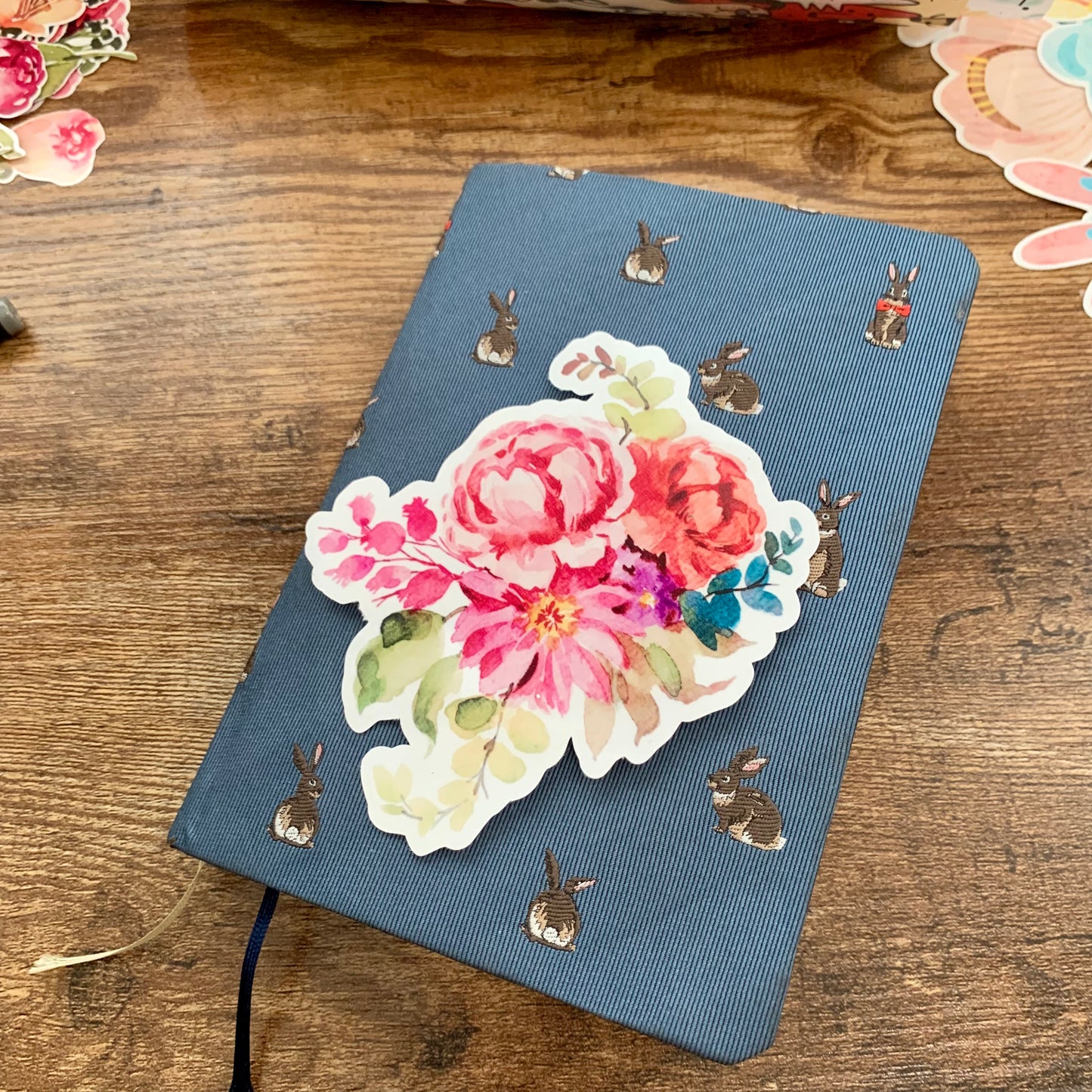 Floral Hand Drawn Water color Bouquet Sticker Flake - Angel