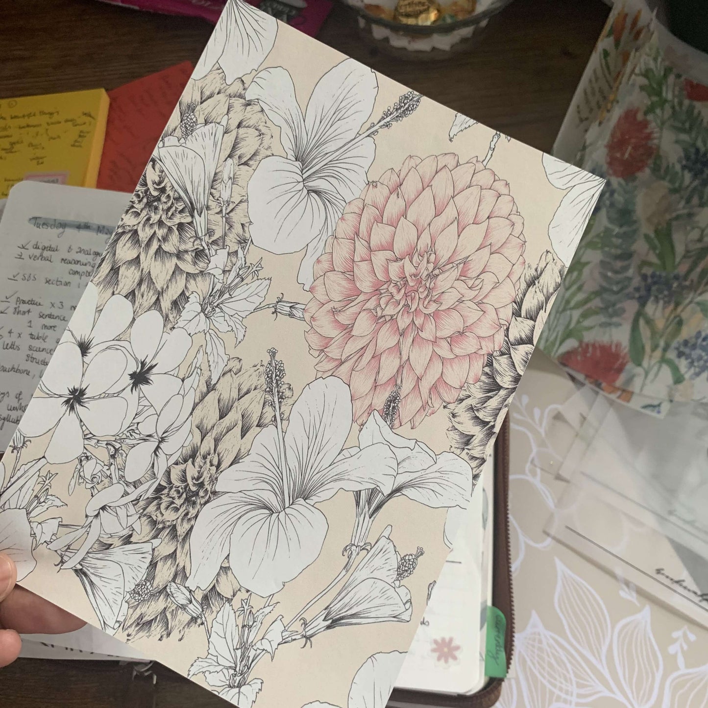 Planner Dashboard Tomoe River Paper - June Blooms v3