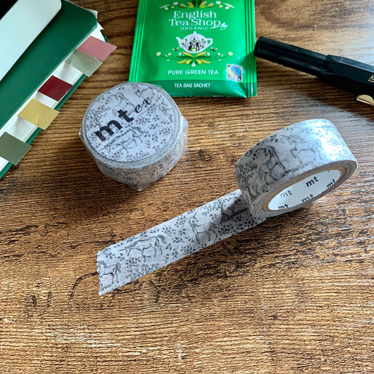 mt ex 'Vintage Unicorn' Washi Masking Tape - 1 Roll