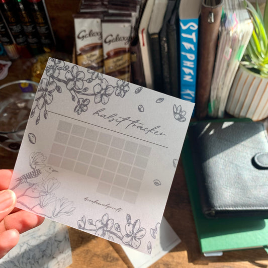 Free Habit Tracker Journal Card - 31 day tracker