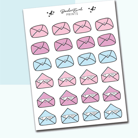Happy Mail Stickers - BEP01 - BrookeEvahPrints