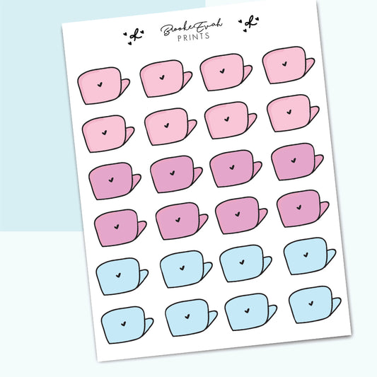 Pastel Laptop Stickers- BEP02 - BrookeEvahPrints