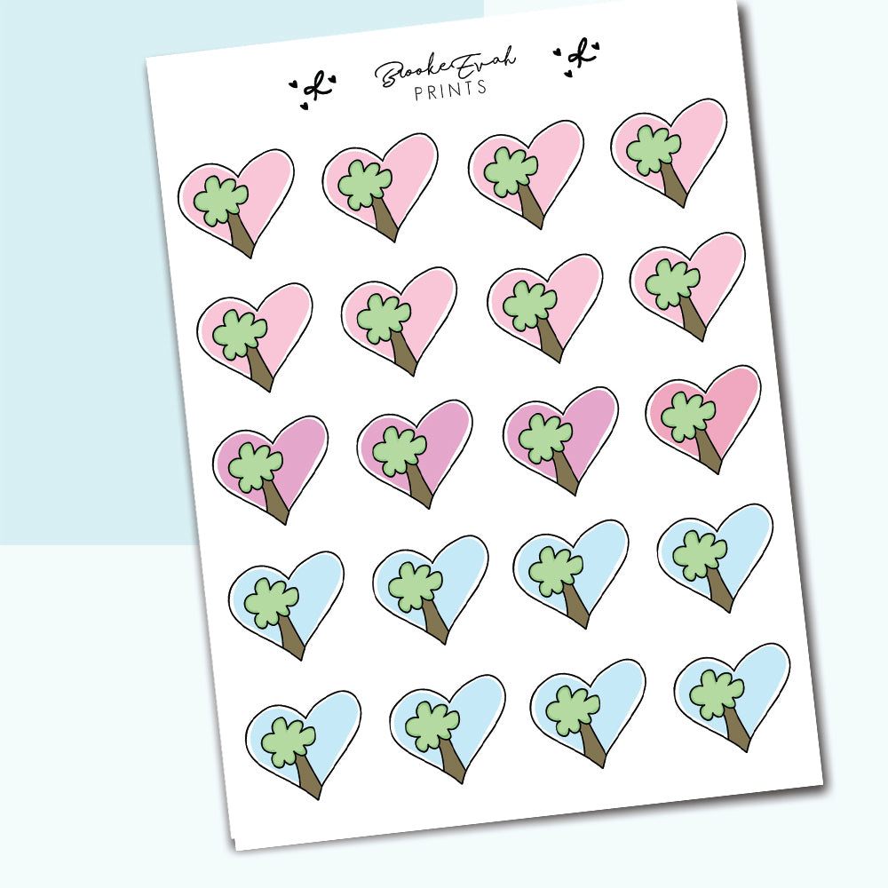 Park Heart Stickers- BEP04 - BrookeEvahPrints
