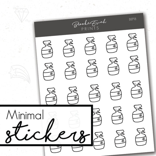 Minimal Spray Stickers- BEP18 - BrookeEvahPrints