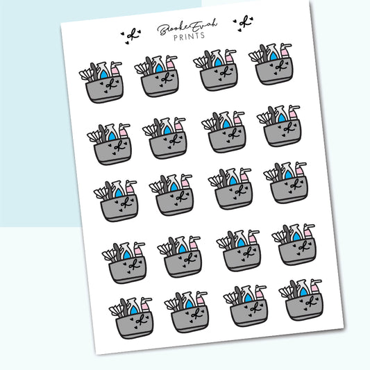 Cleaning Caddy doodle - BEP28 - BrookeEvahPrints