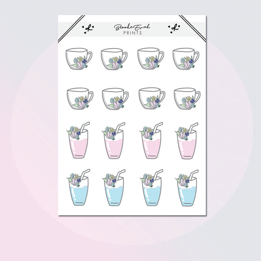 Floral Drinks Sheet -  BEP54