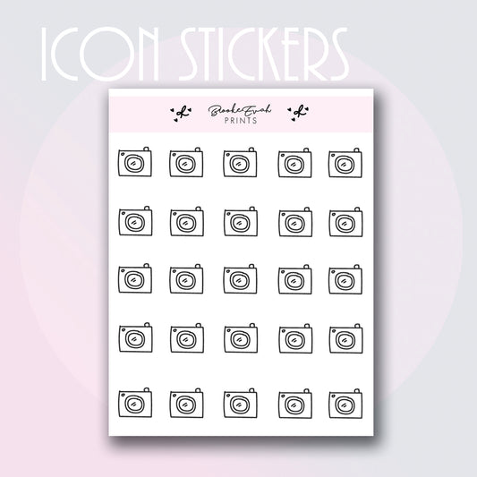 Camera Icon Stickers- BEP66