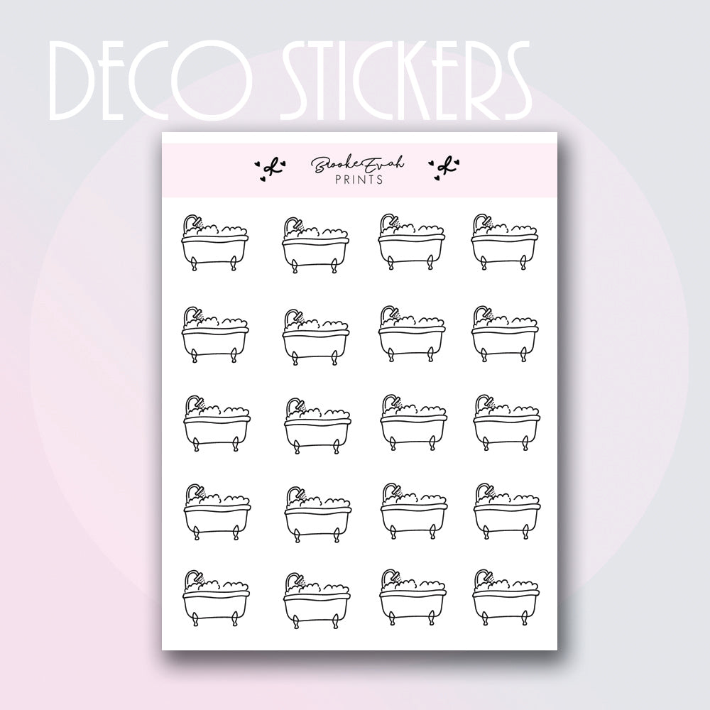Bath Icon Stickers- BEP72