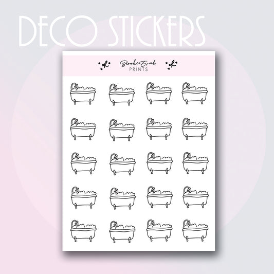 Bath Icon Stickers- BEP72