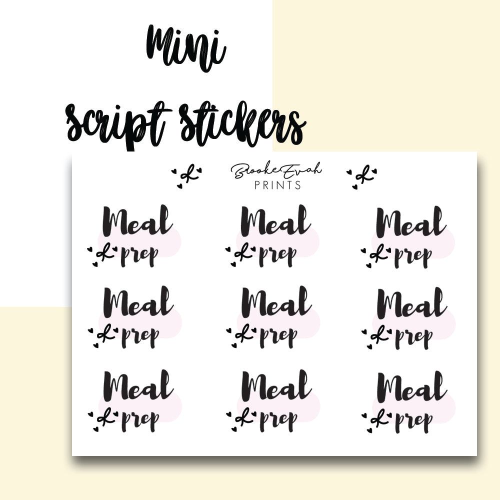 Meal Prep Stickers- BEPC10