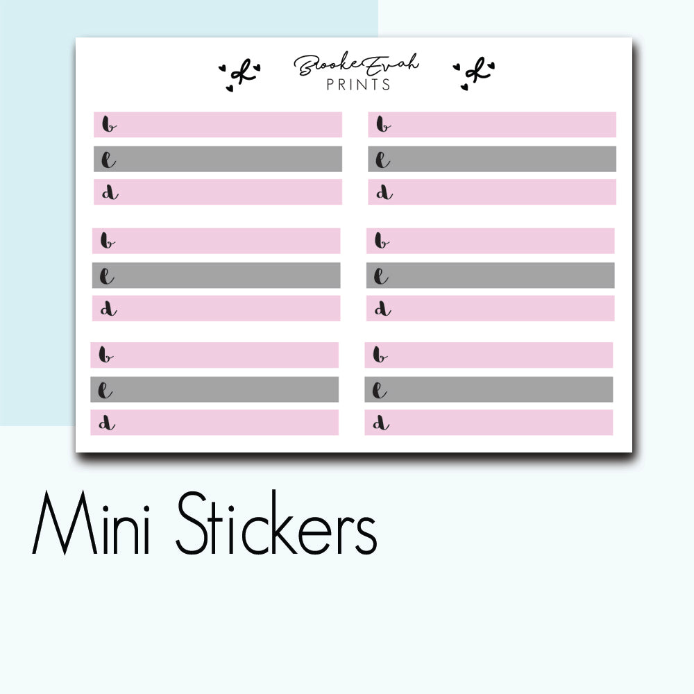 Mini Meal Tracker Stickers- BEPM100