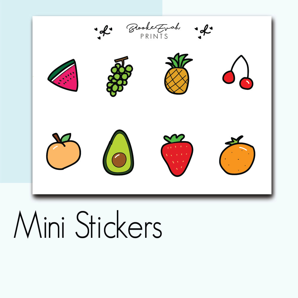 Mini Fruit Stickers- BEPM105