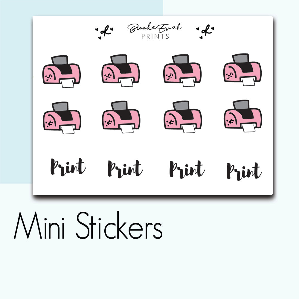Mini Printer Stickers- BEPM109
