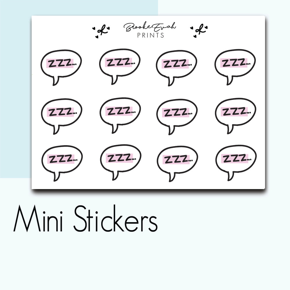Mini Sleep Stickers- BEPM110