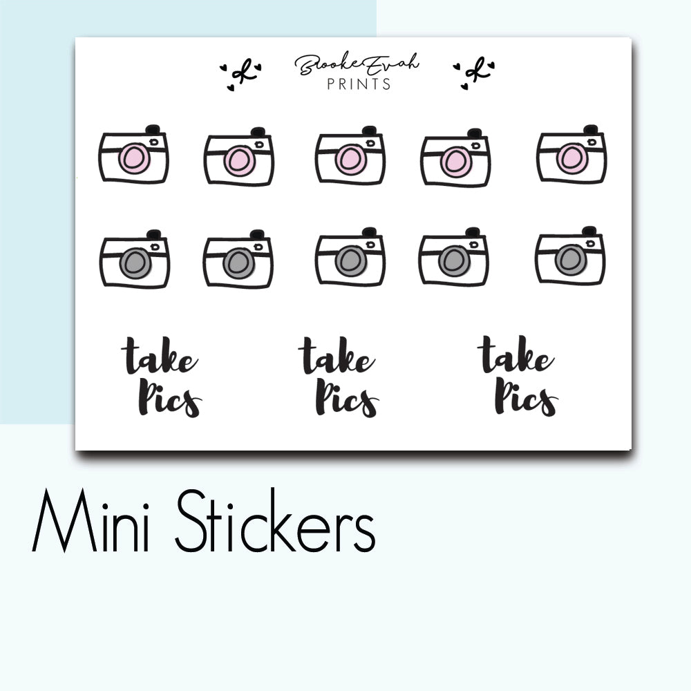 Mini Camera Stickers- BEPM111