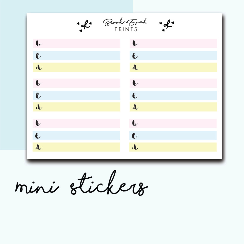 Mini Rainbow Meal flags - BEPM115