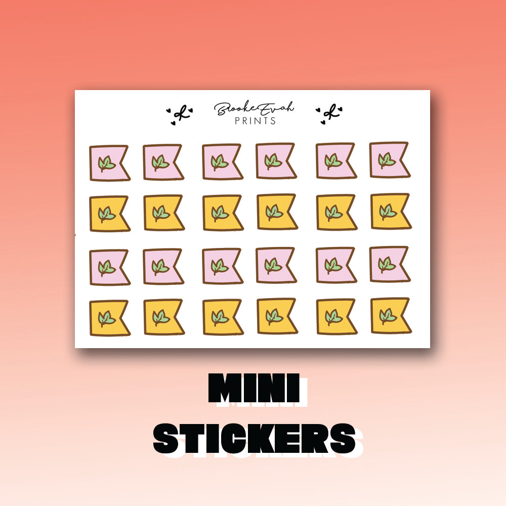 Fall Page Flag Stickers- BEPM119