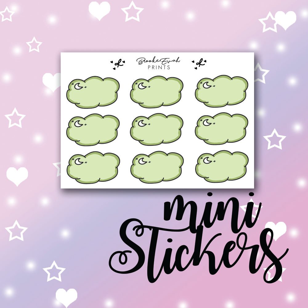 Green Cloud Stickers- BEPM123
