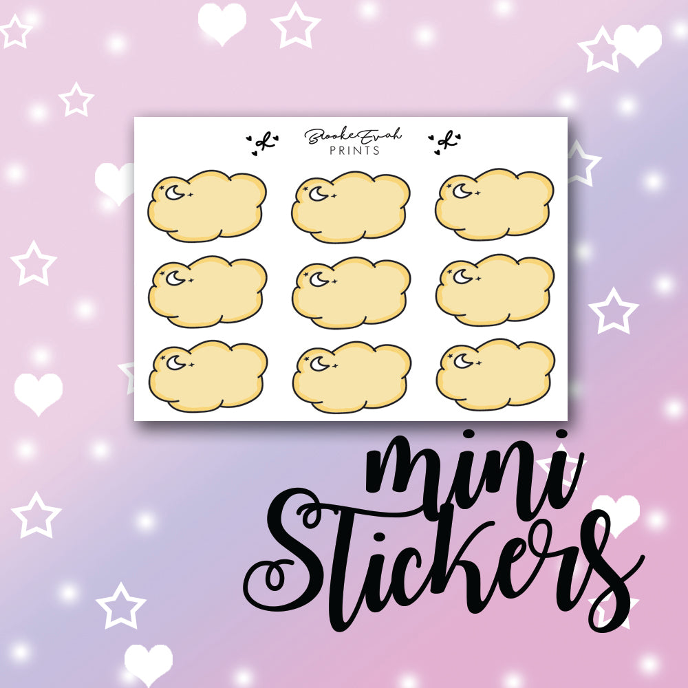 Orange Cloud Stickers- BEPM125