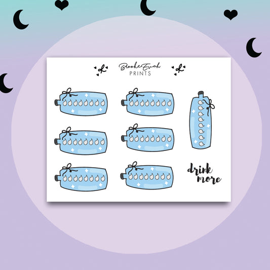 Mini Water Tracker Stickers - BEPM131