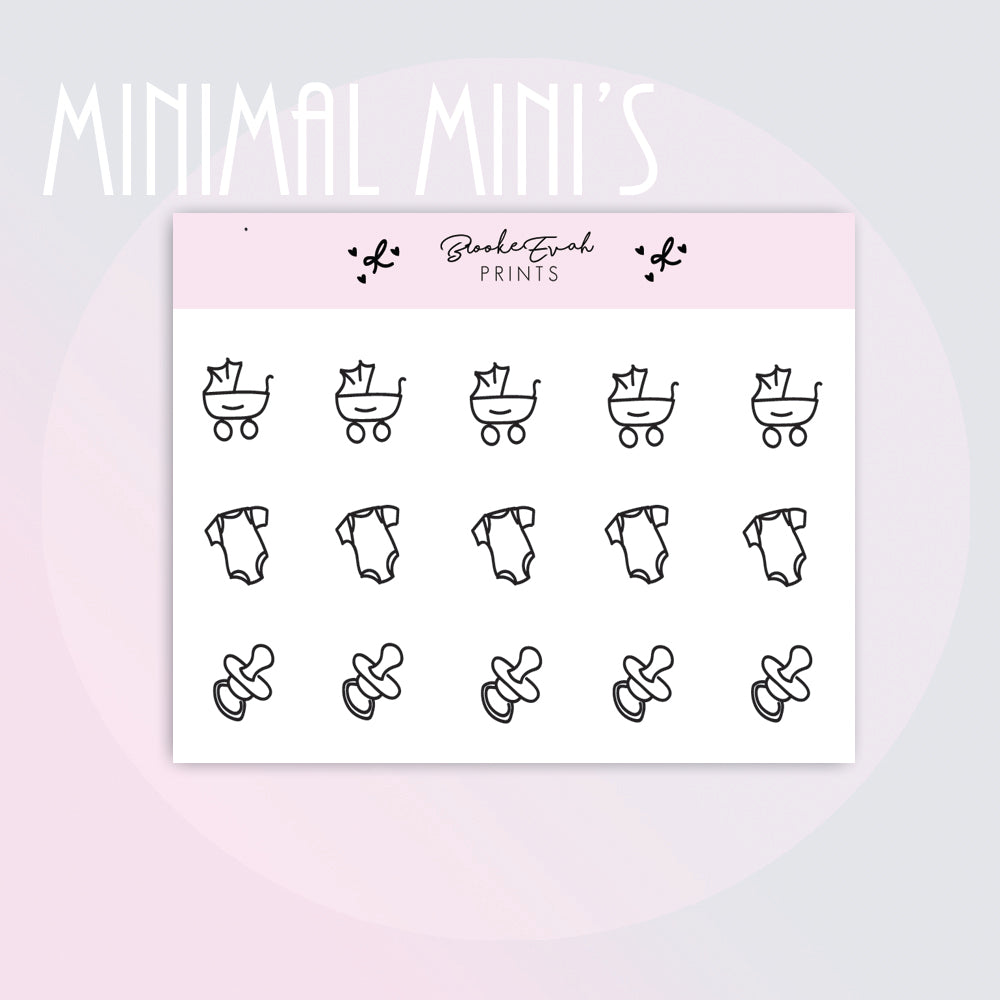 Mini Baby Doodle Stickers- BEPM147