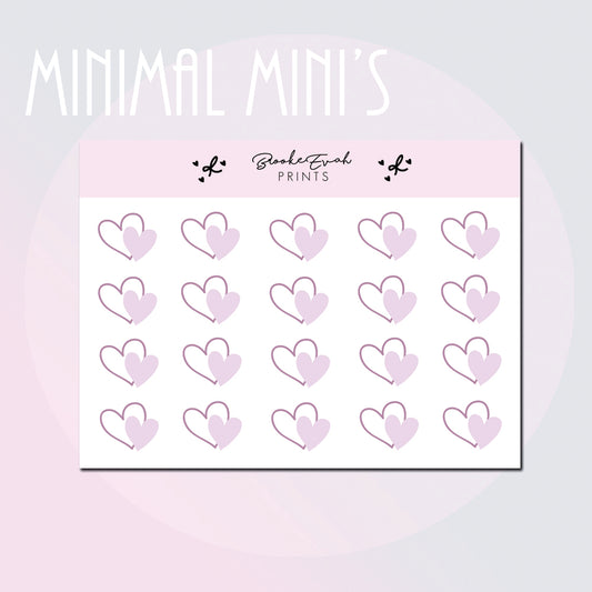 Lavender Heart Doodles -  BEPM171