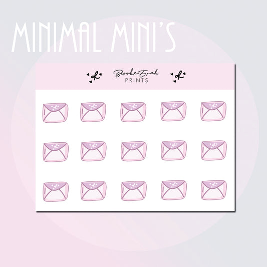 Lavender Mail Doodles -  BEPM173