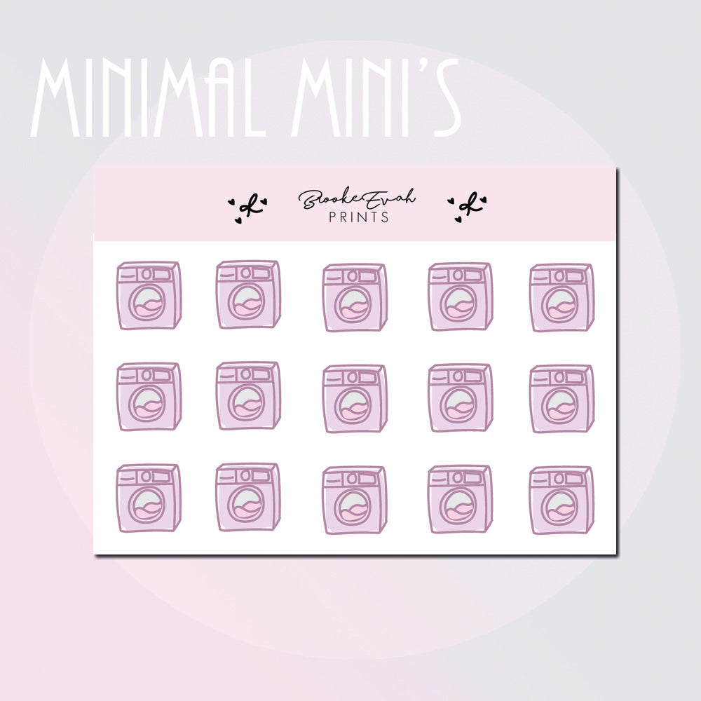 Lavender Washing Machine Doodles - BEPM175