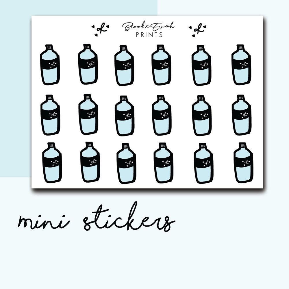 Mini Water Stickers- BEPM41 - BrookeEvahPrints