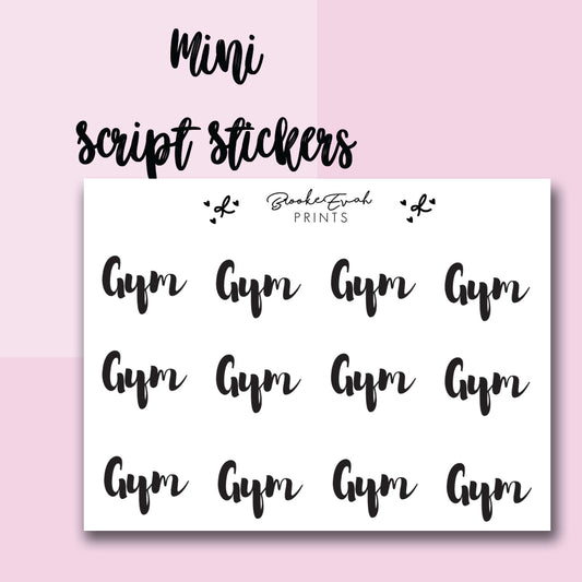 Gym Stickers-  BEPM52 - BrookeEvahPrints