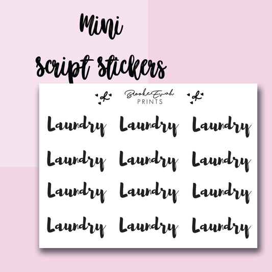 Laundry Stickers-  BEPM54 - BrookeEvahPrints