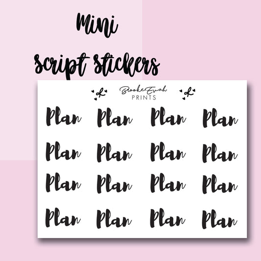 Plan Stickers-  BEPM55 - BrookeEvahPrints