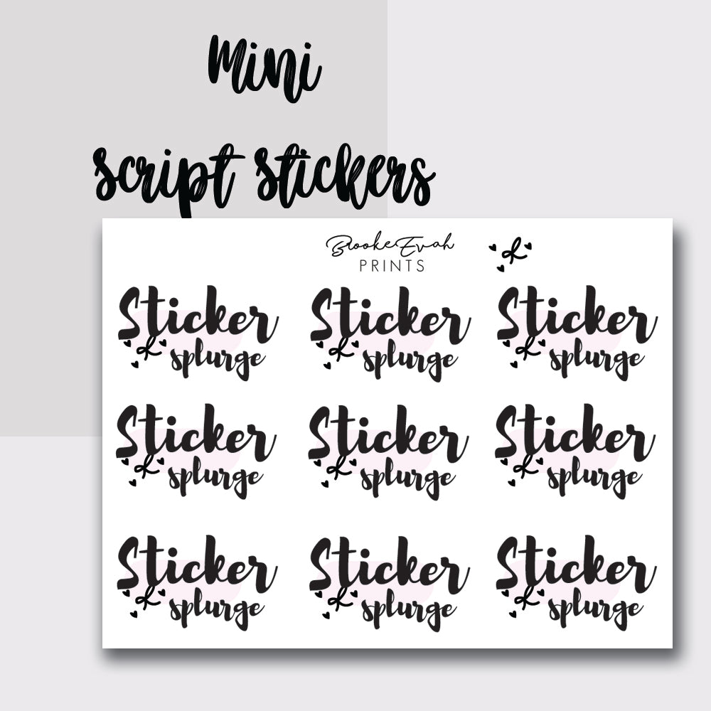 Mini Sticker Splurge Stickers- BEPM79