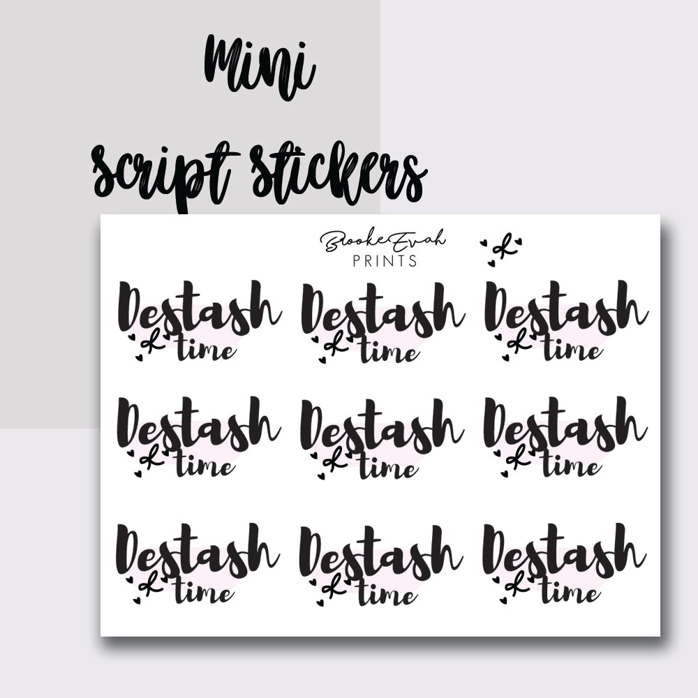 Mini Destash Time Stickers- BEPM82