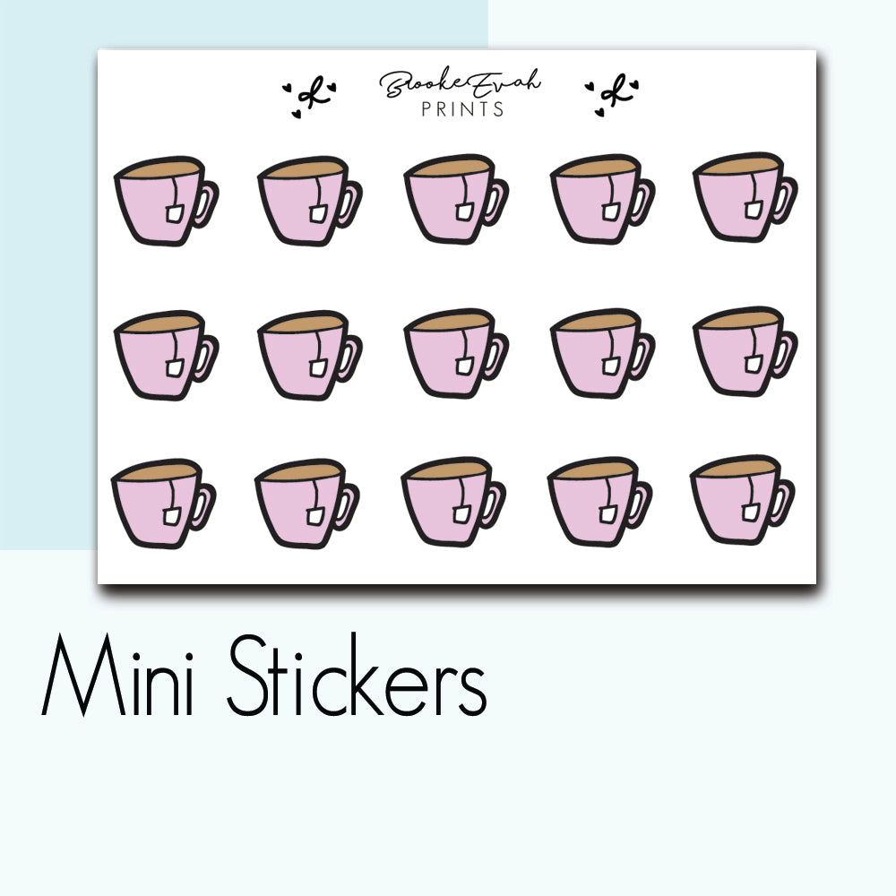 Mini Tea Stickers- BEPM87